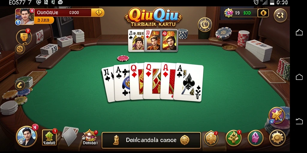 Tampilan menarik dari gameplay QiuQiu EOS77 yang mengasyikkan.