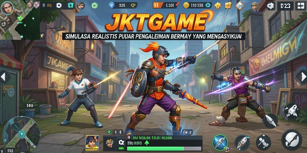 Tampilan gameplay JKTGAME yang menonjolkan fitur simulasi menarik.