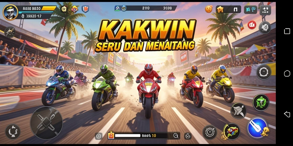 Tampilan gameplay <strong>KAKWIN</strong> yang penuh aksi dan mendebarkan.
