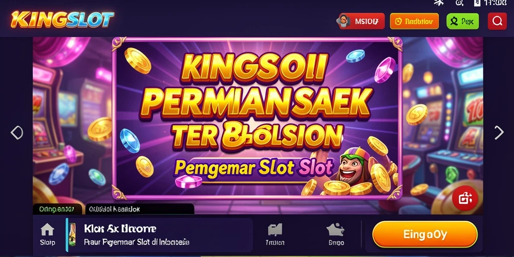 Tampilan gameplay Slot KINGSLOT yang menawan dan seru.