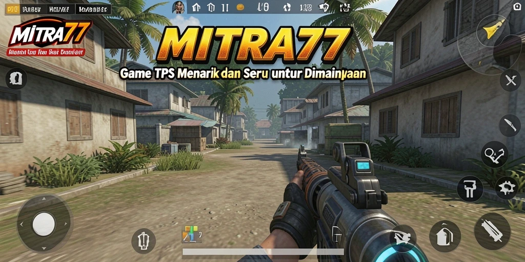 Screenshot MITRA77 menampilkan aksi seru permainan TPS.
