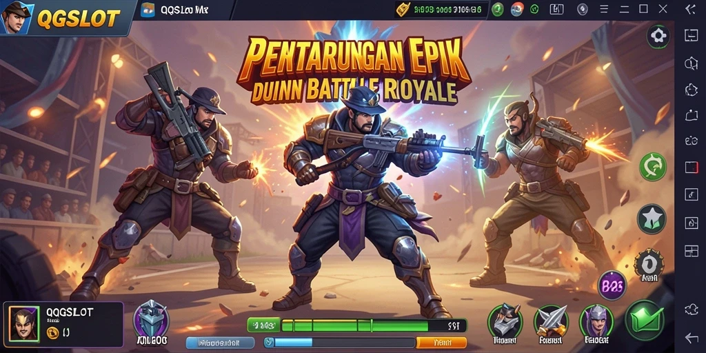 Tampilan menegangkan dari pertempuran grafik tinggi di QQSLOT.