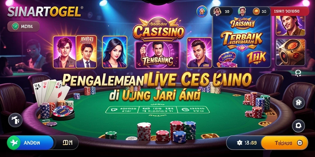 Gameplay Live Casino yang mendebarkan dan interaktif di SINARTOGEL.