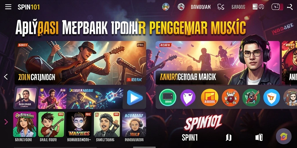 Screenshot gameplay SPIN101 menampilkan momen seru saat bermain musik.